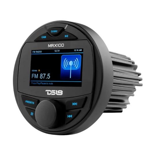 DS18 Marine and Powersports Headunit 3" Color TFT screen , 2 Zones, 4 volts Output, BT, RDS 4 X 50 Watts | MRX100 - Clinch River Fishing USA