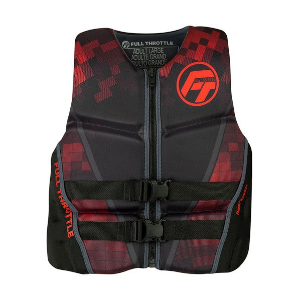Full Throttle Men's Rapid-Dry Flex-Back Red Large