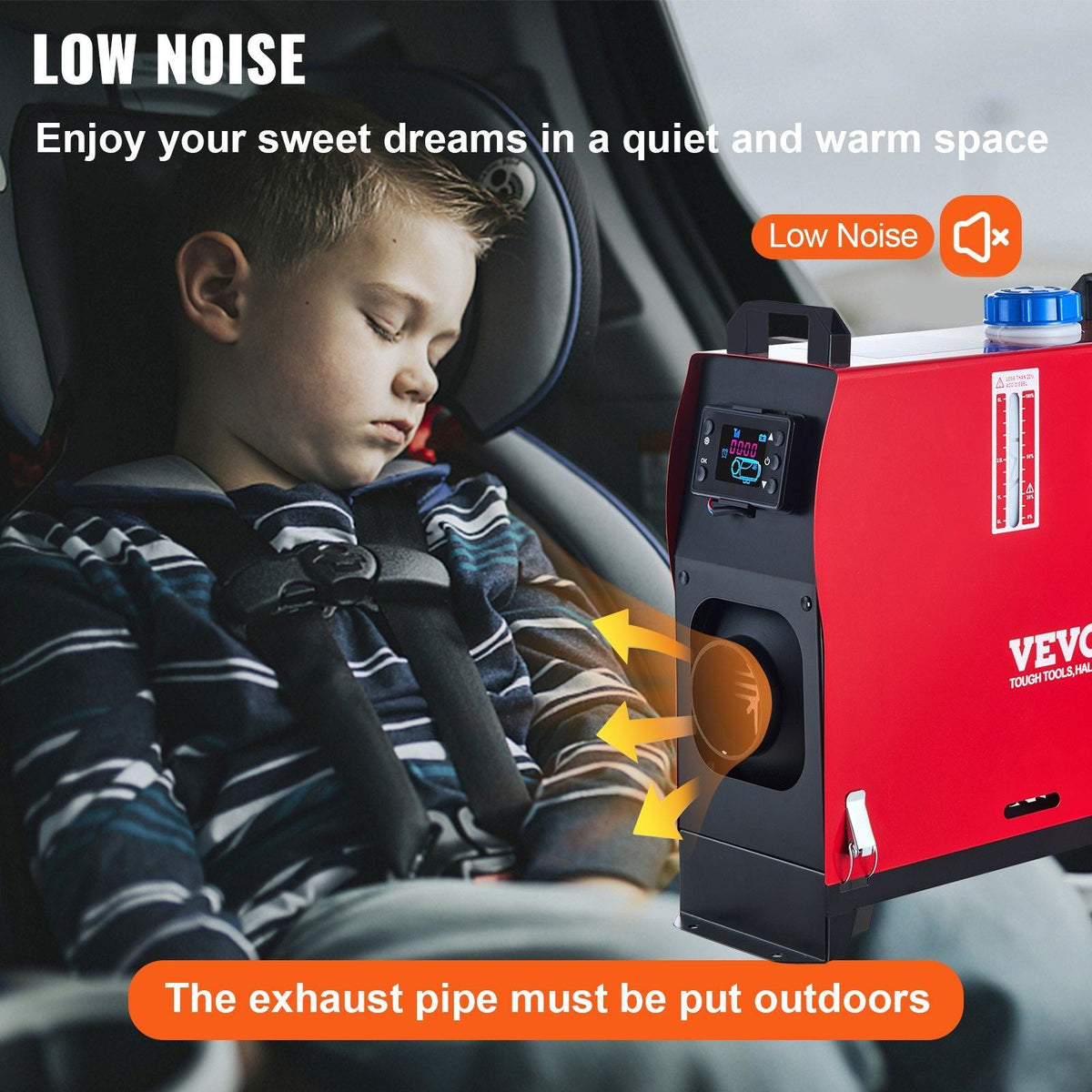 VEVOR 5KW Diesel Air Heater All in One 12V Diesel Parking Heater