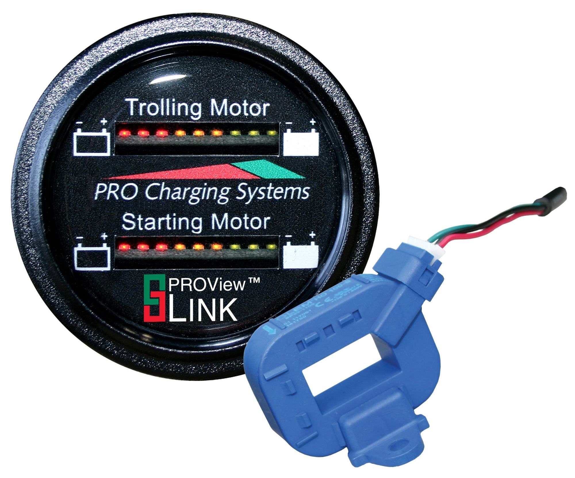 Dual Pro Lithiumm Battery Status Indicator Dual Marine Round Display - Clinch River Fishing USA