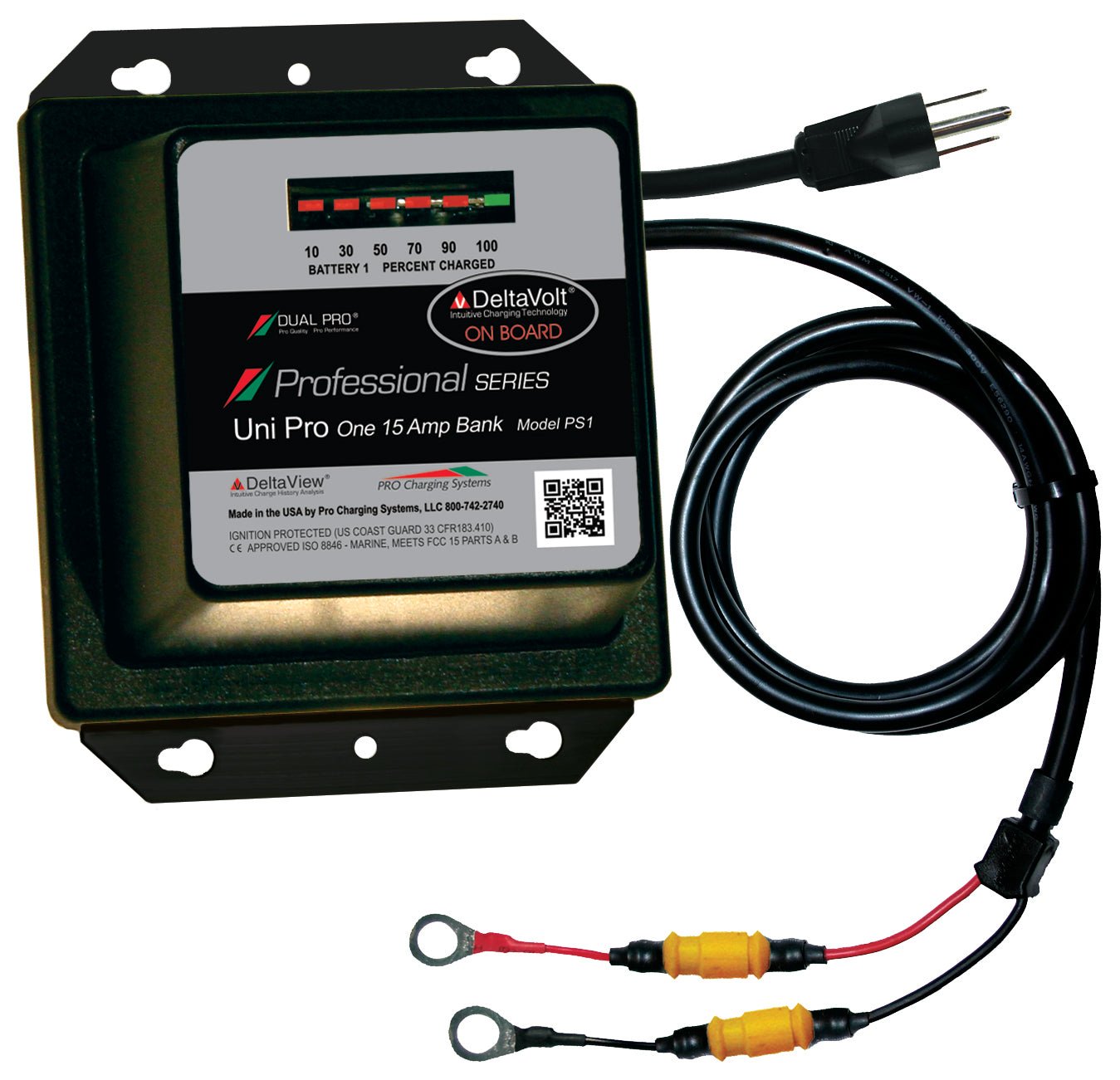Dual Pro PS1 Battery Charger 1 Bank 15 Amps - Clinch River Fishing USA