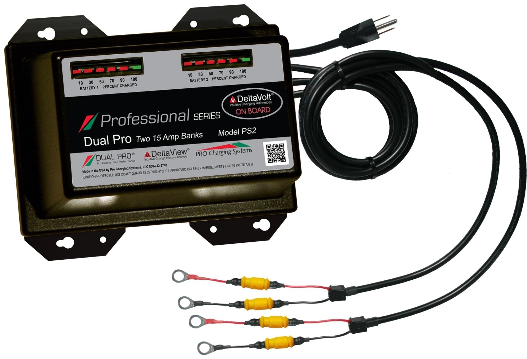 Dual Pro PS2 Battery Charger 2 Bank 30 Amps - Clinch River Fishing USA