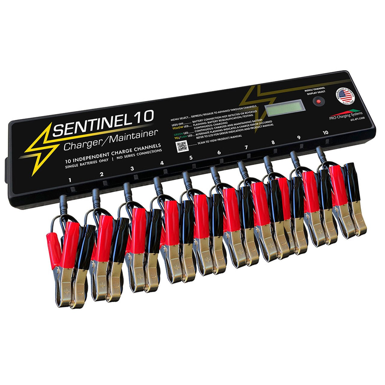 Dual Pro Sentinel 10 Channel Trickle Charger - Clinch River Fishing USA