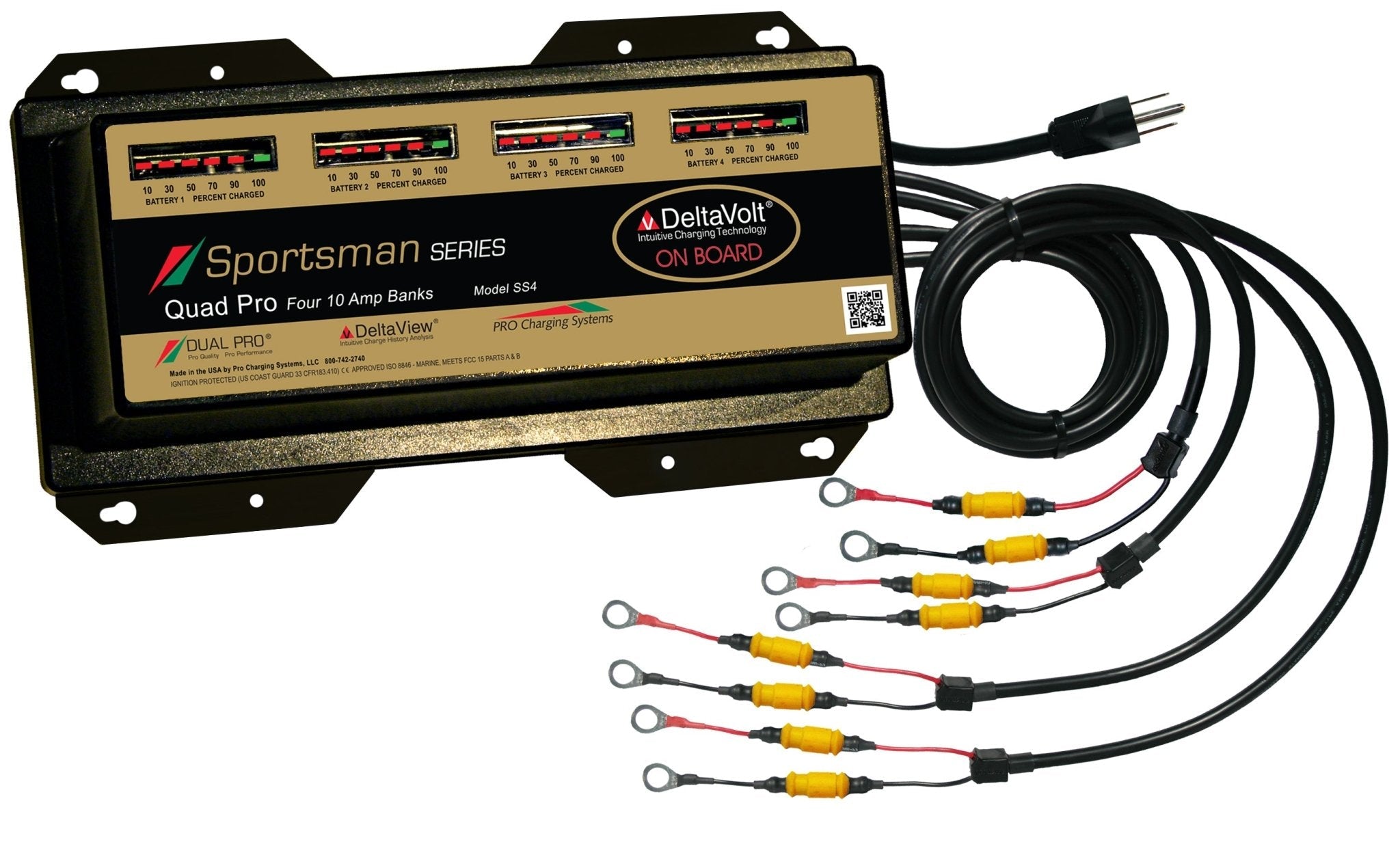 Dual Pro SS4 Battery Charger 4 Bank 40 Amps - Clinch River Fishing USA