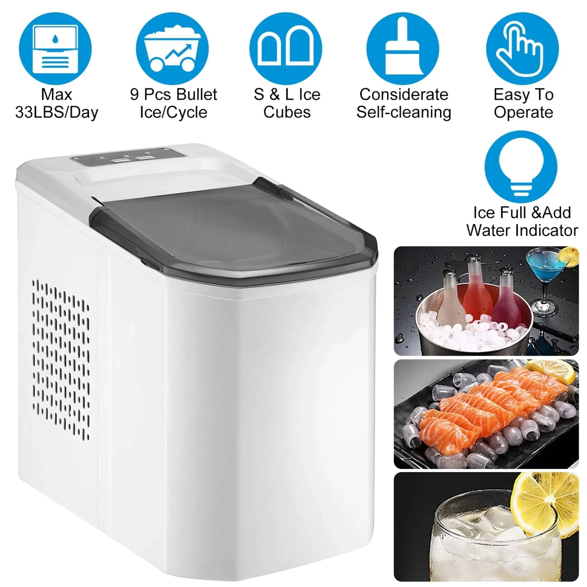 Electric Countertop Ice Maker - Clinch River Fishing USA