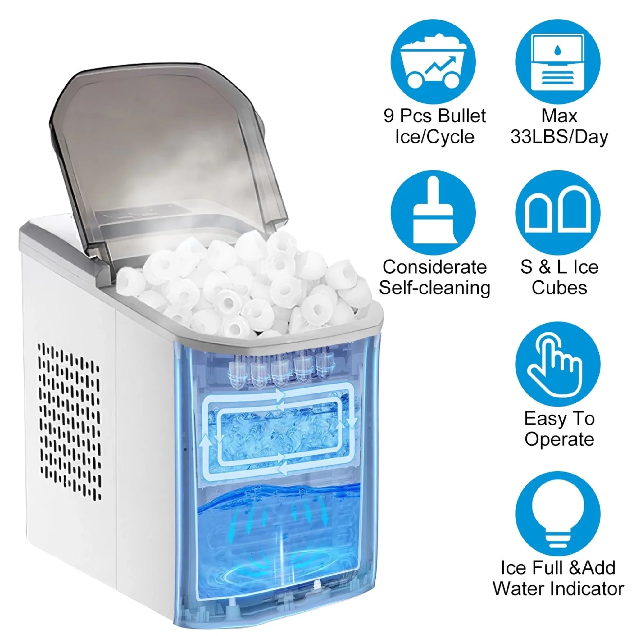 Electric Countertop Ice Maker - Clinch River Fishing USA
