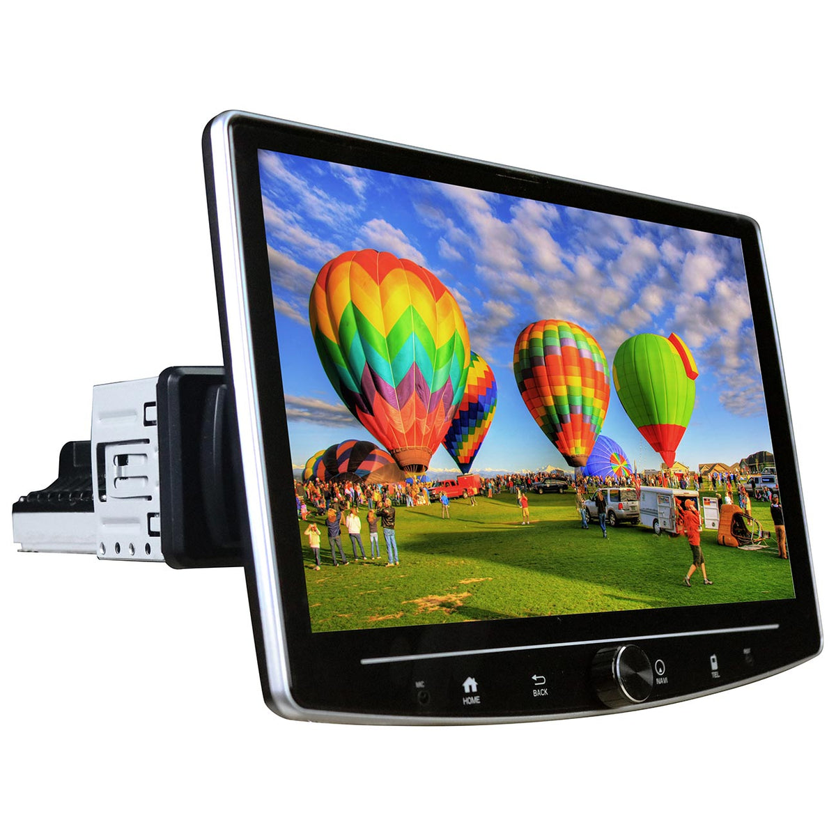 Elite Car Audio Single Din 360 Degree Swivel 10.1" AM/FM/BT Wireless CarPlay & Android Auto - Clinch River Fishing USA