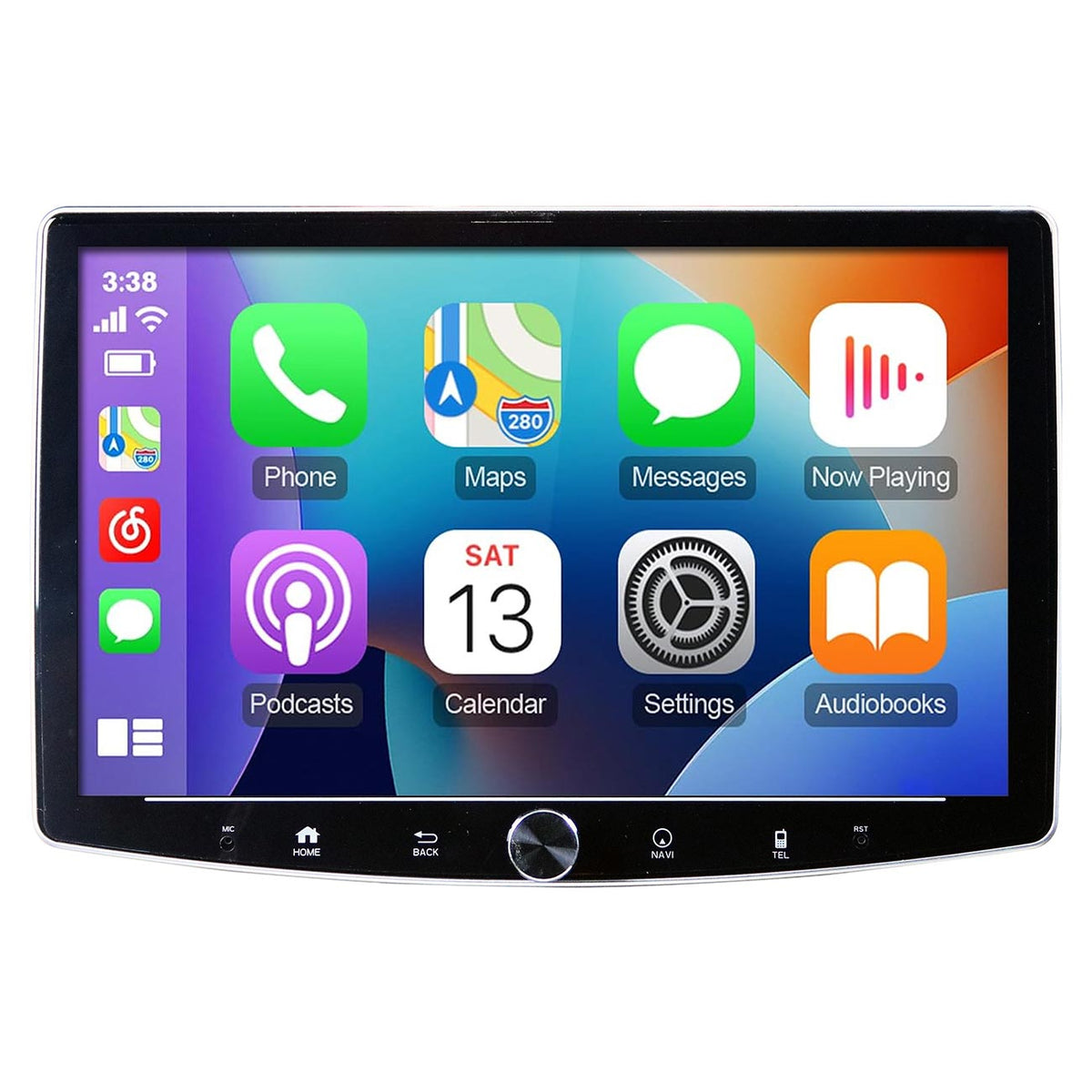 Elite Car Audio Single Din 360 Degree Swivel 10.1" AM/FM/BT Wireless CarPlay & Android Auto - Clinch River Fishing USA