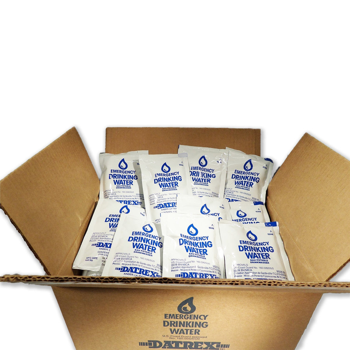 Emergency Water Pouch - 4.227 FL OZ. - Case of 64 - Clinch River Fishing USA