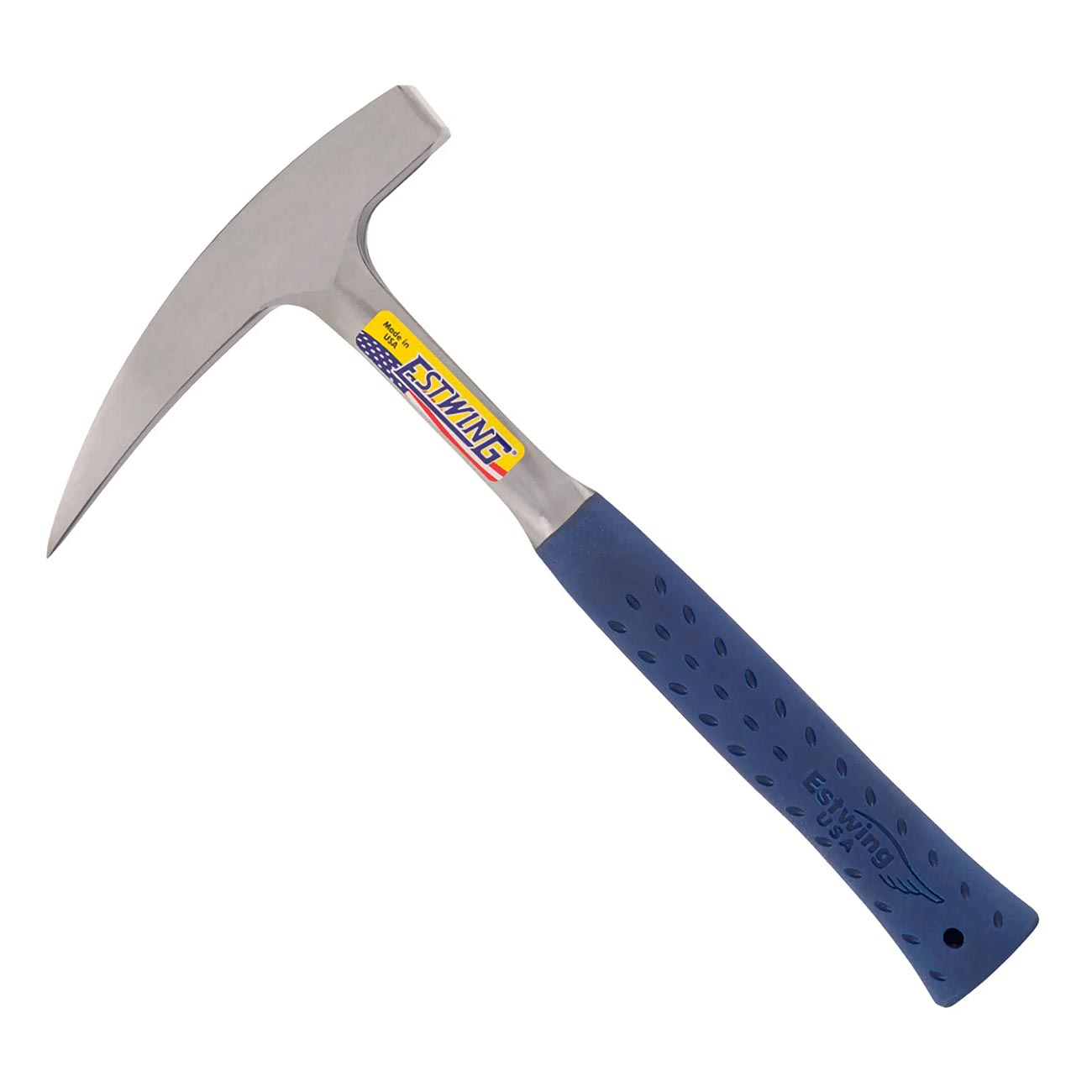 Estwing 22 oz. Pointed Tip Rock Pick - Blue Shock Reduction Grip - Clinch River Fishing USA