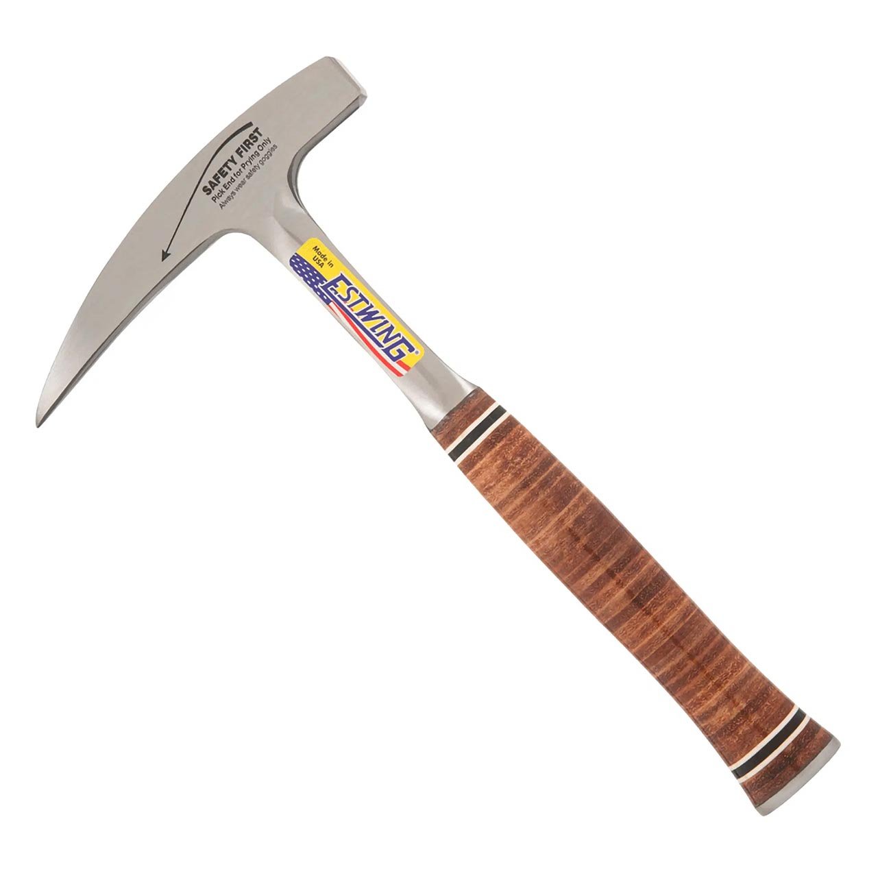 Estwing 22 oz. Pointed Tip Rock Pick - Leather Grip - Clinch River Fishing USA