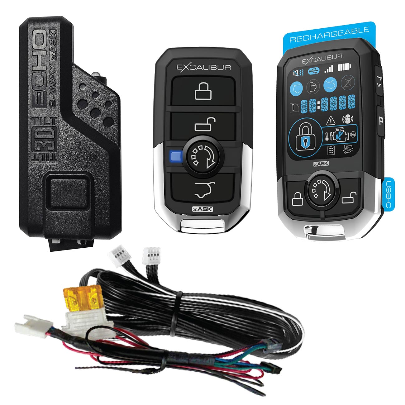 Excalibur 5-Button LCD 2-Way Remote Kit - Up to 1/4 mile Range - Clinch River Fishing USA