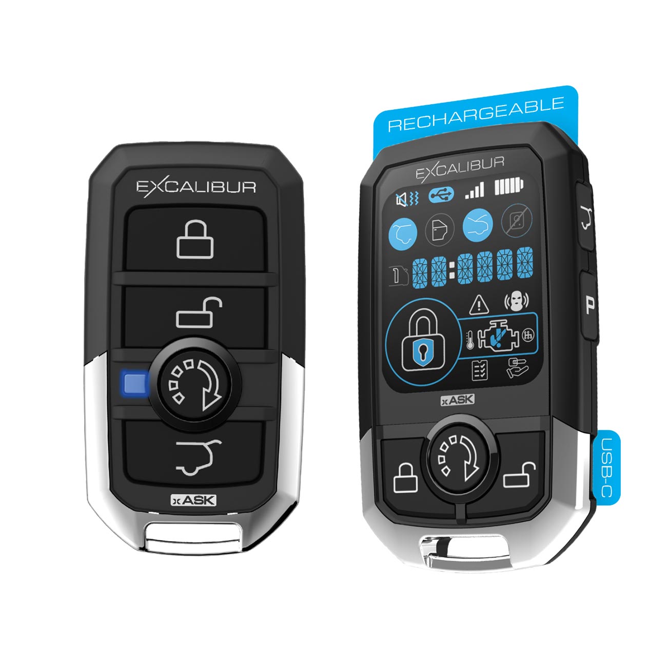Excalibur 5-Button LCD 2-Way Remote Kit - Up to 1/4 mile Range - Clinch River Fishing USA