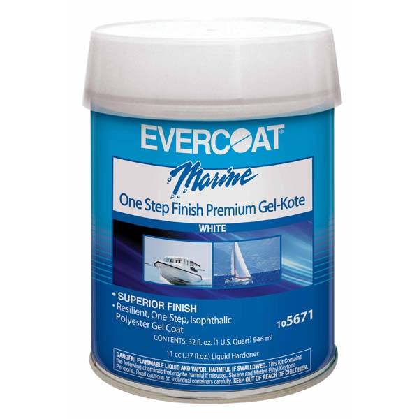 Fiberglass Evercoat One Step Gel Kote White Pint