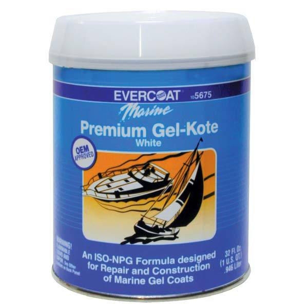 Fiberglass Evercoat Gel-Kote White Qt