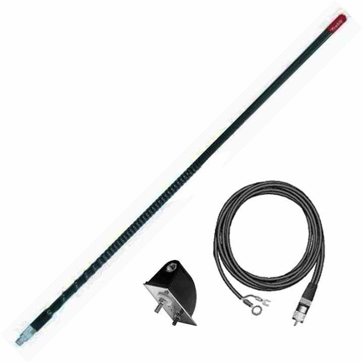 Firestik 3' (92cm) Single Side Mount Lightweight "NGP" kit (Black) - Clinch River Fishing USA