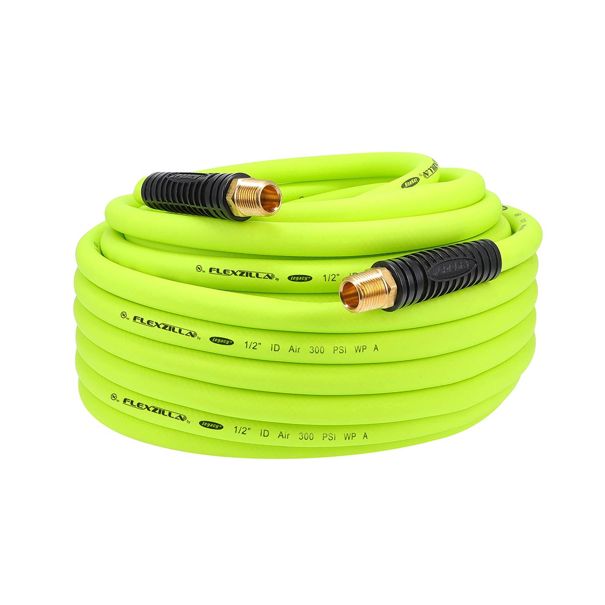 Flexzilla Heavy Duty Light Weight Air Hose 1/2" x 100' with 1/2" MNPT Fittings - Clinch River Fishing USA