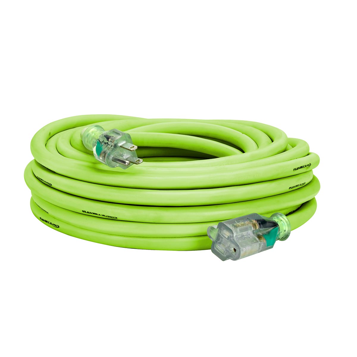Flexzilla-« Pro Extension Cord 10/3 AWG SJTW 50' Outdoor Lighted Plug ZillaGreenGäó - Clinch River Fishing USA
