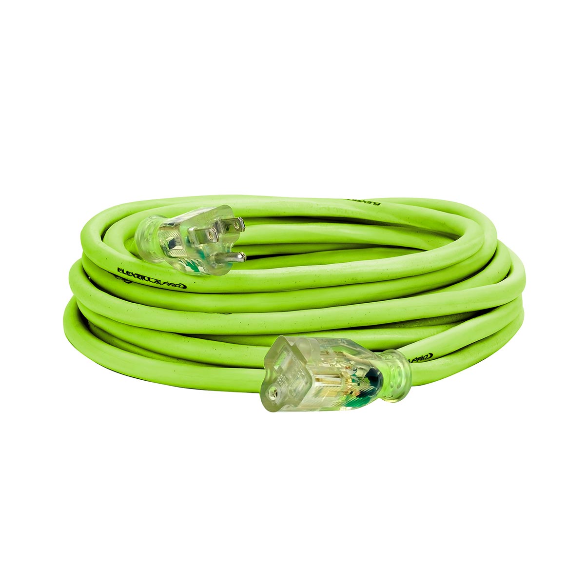 Flexzilla-« Pro Extension Cord 14/3 AWG SJTW 25' Outdoor Lighted Plug ZillaGreenGäó - Clinch River Fishing USA