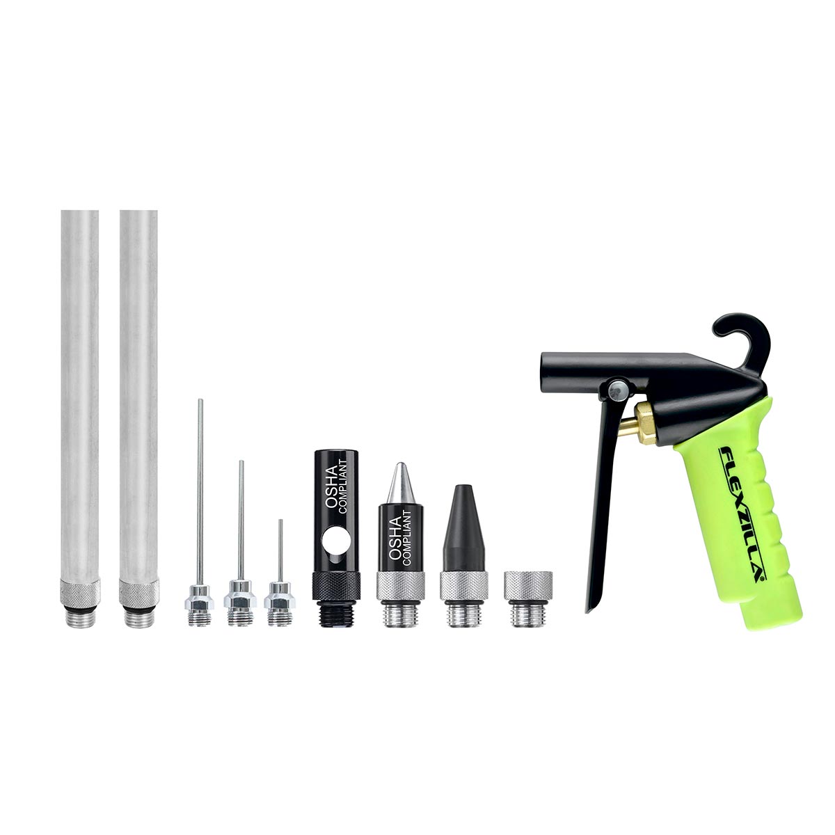 Flexzilla X1Gäó Blow Gun Kit ZillaGreen (10-Piece) - Clinch River Fishing USA