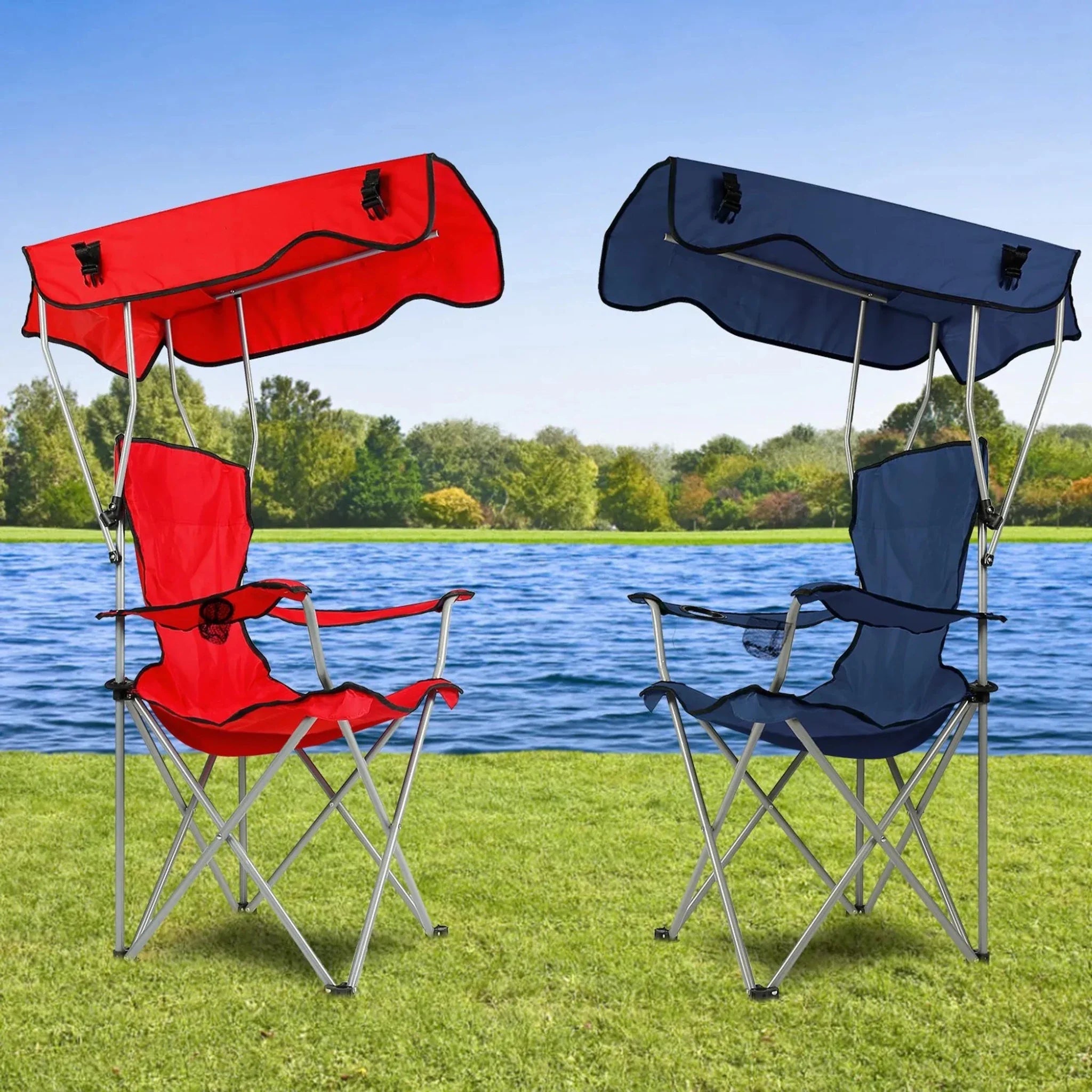 Foldable Beach Canopy Chair - Clinch River Fishing USA