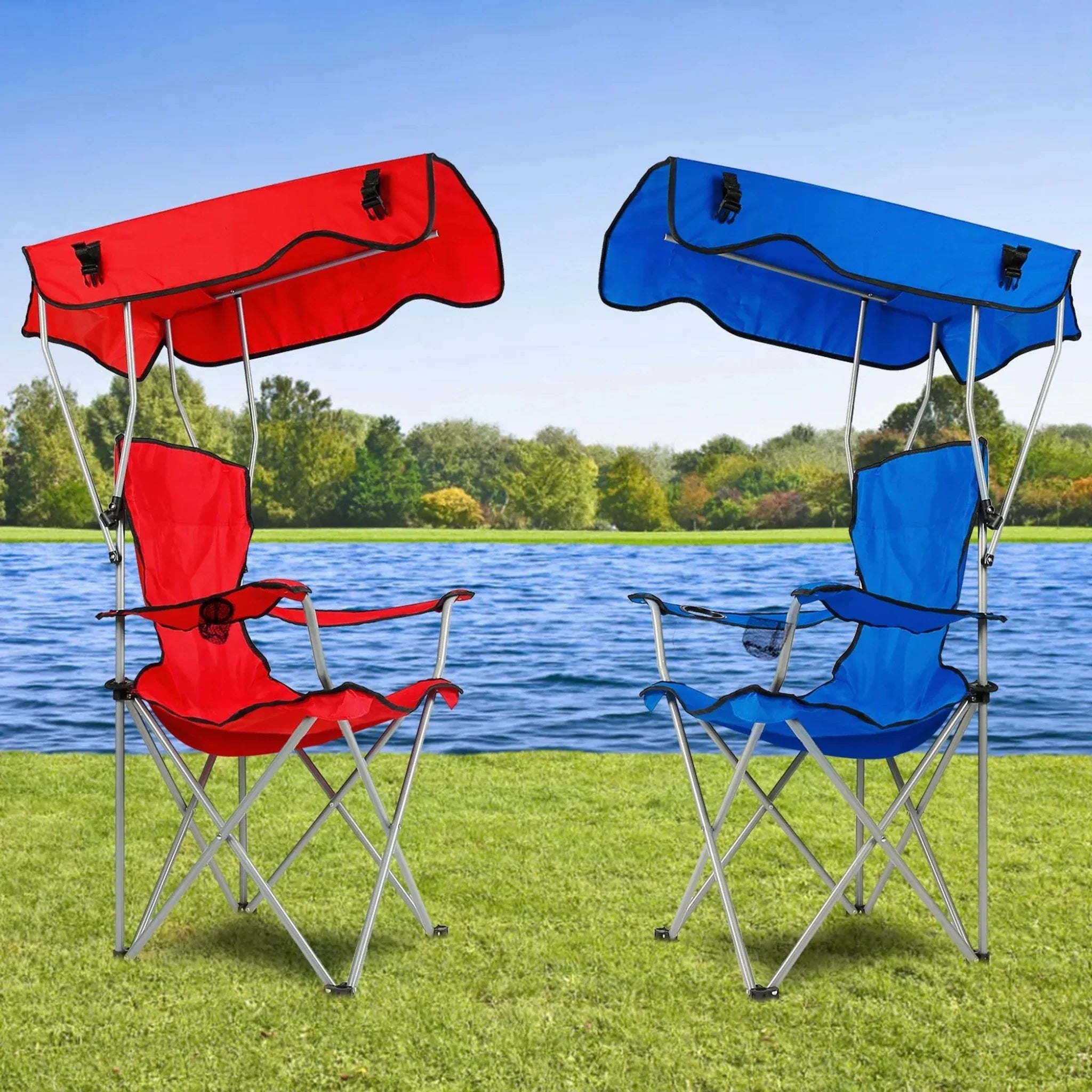 Foldable Beach Canopy Chair - Clinch River Fishing USA