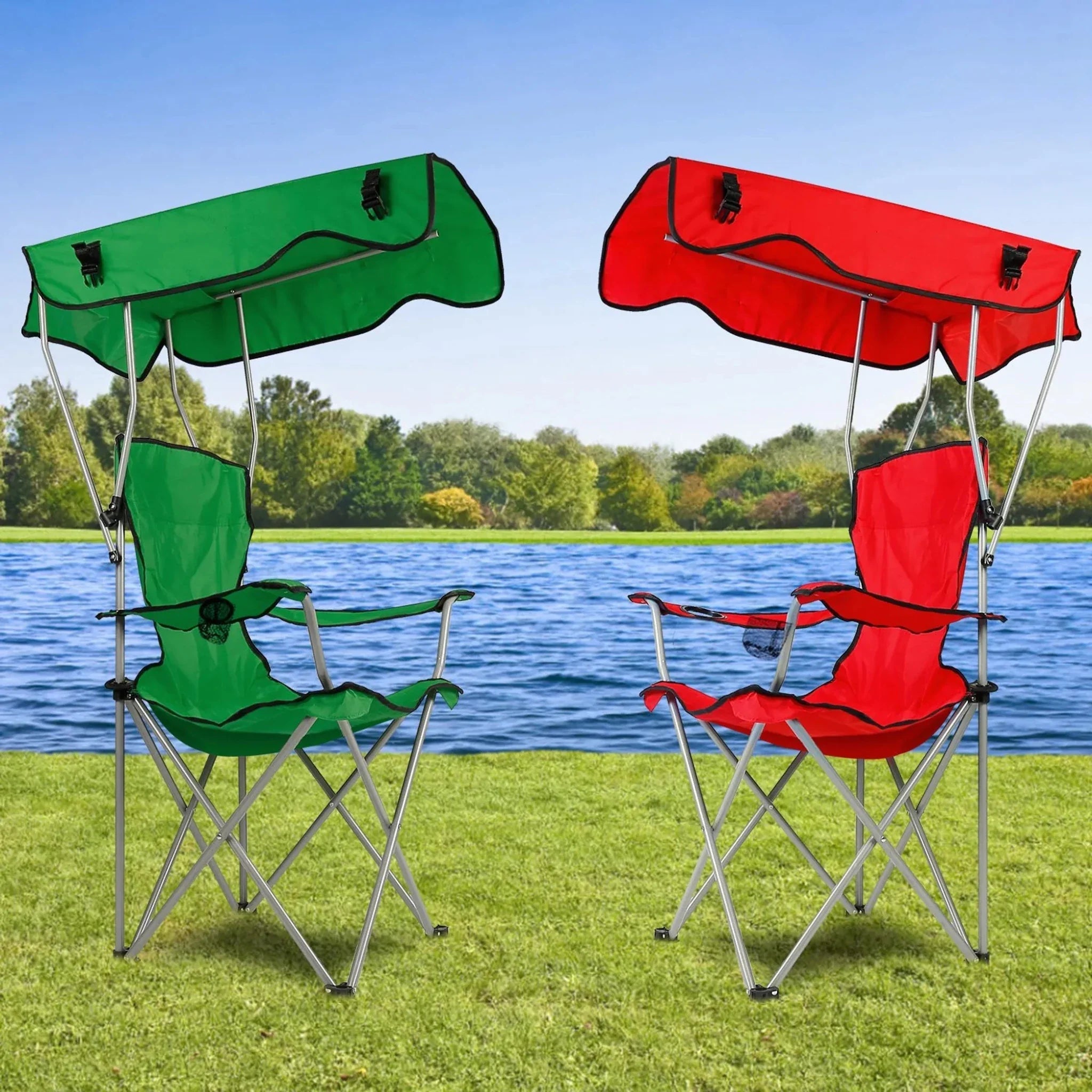 Foldable Beach Canopy Chair - Clinch River Fishing USA