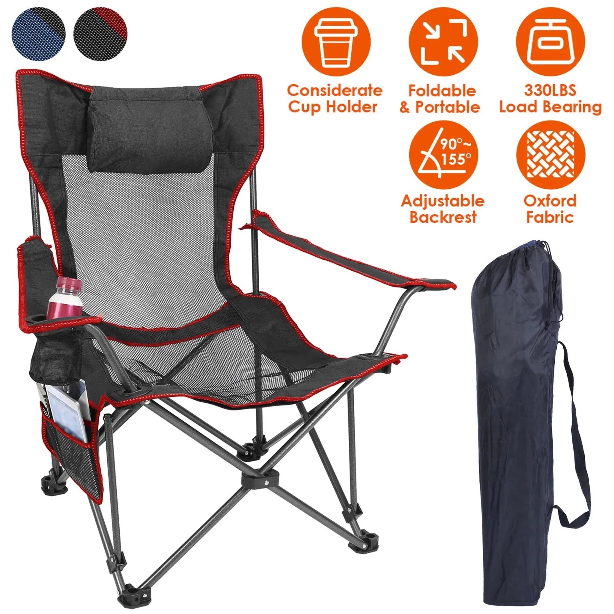 Foldable Camping Chair - Clinch River Fishing USA