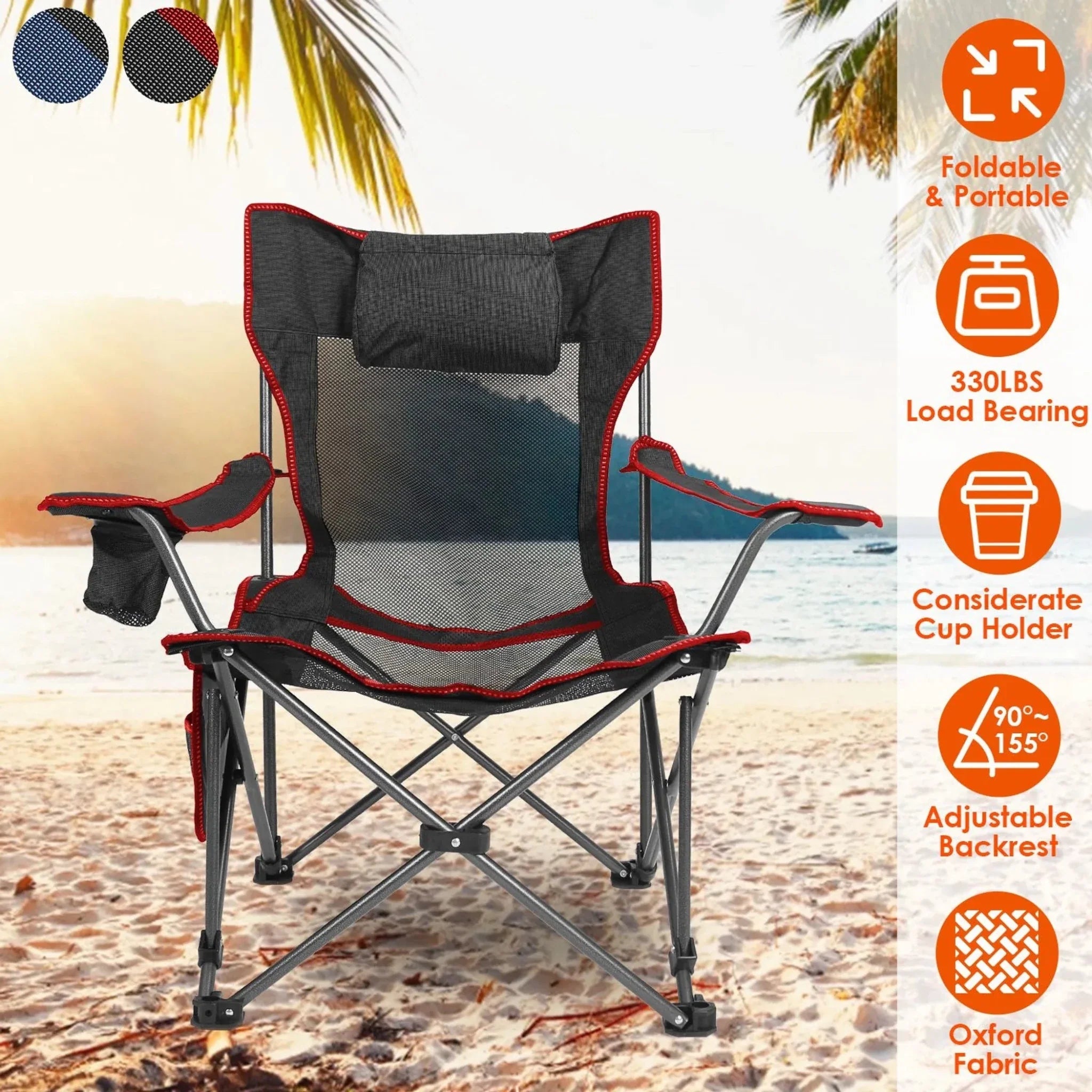 Foldable Camping Chair - Clinch River Fishing USA