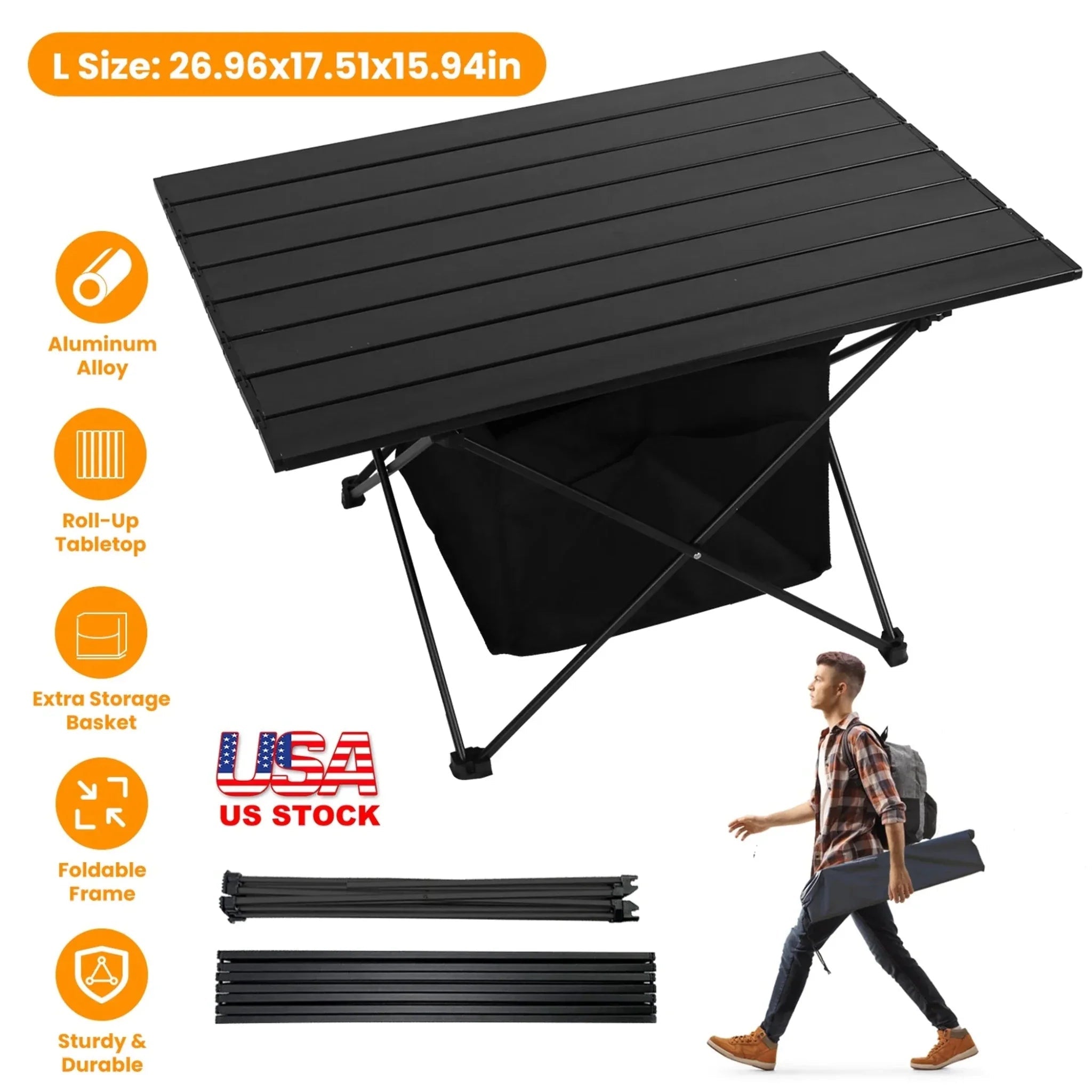Foldable Camping Table - Clinch River Fishing USA