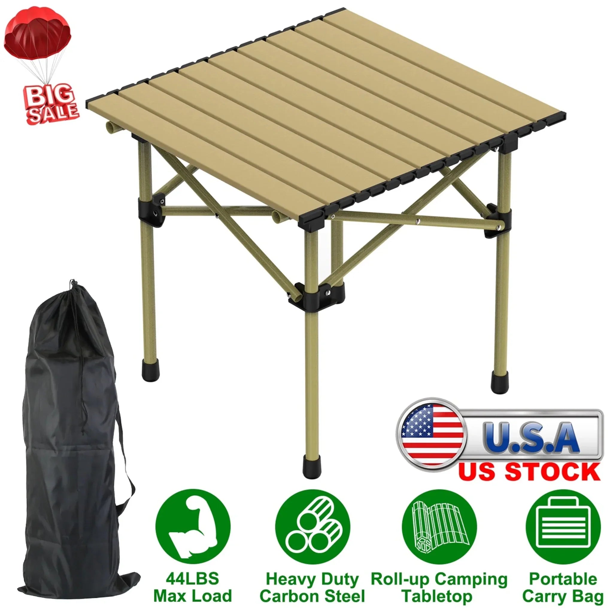 Folding Camping Table - Clinch River Fishing USA