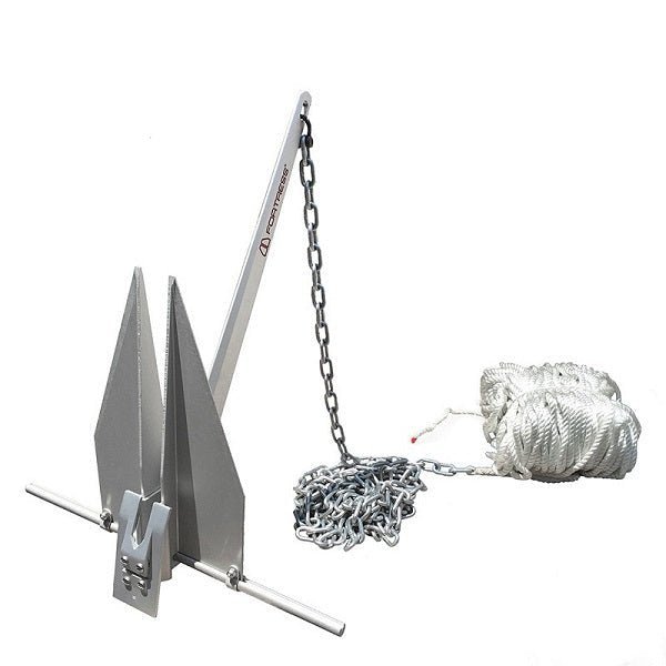 Fortress FX-7 4LB Anchor Anchoring System 250ft 3/8in Line, 15ft 1/4in G30 - Clinch River Fishing USA