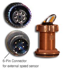 Furuno 235DT-MSE Low Profile Bronze Thru-Hull Depth and Temp NMEA0183 Smart Sensor - Clinch River Fishing USA