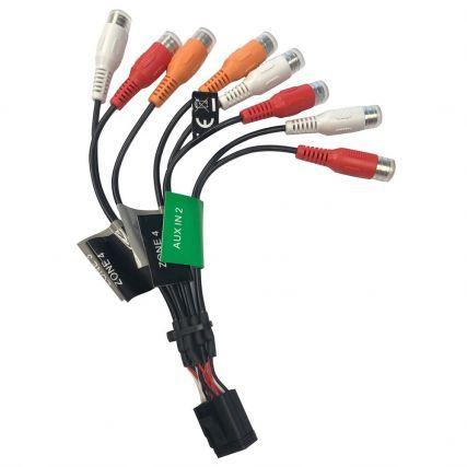 FUSION Zone 3 and 4/E Port-RCA Wire Harness for MS-RA670, RA770 Marine Stereos | 010-12812-02 - Clinch River Fishing USA
