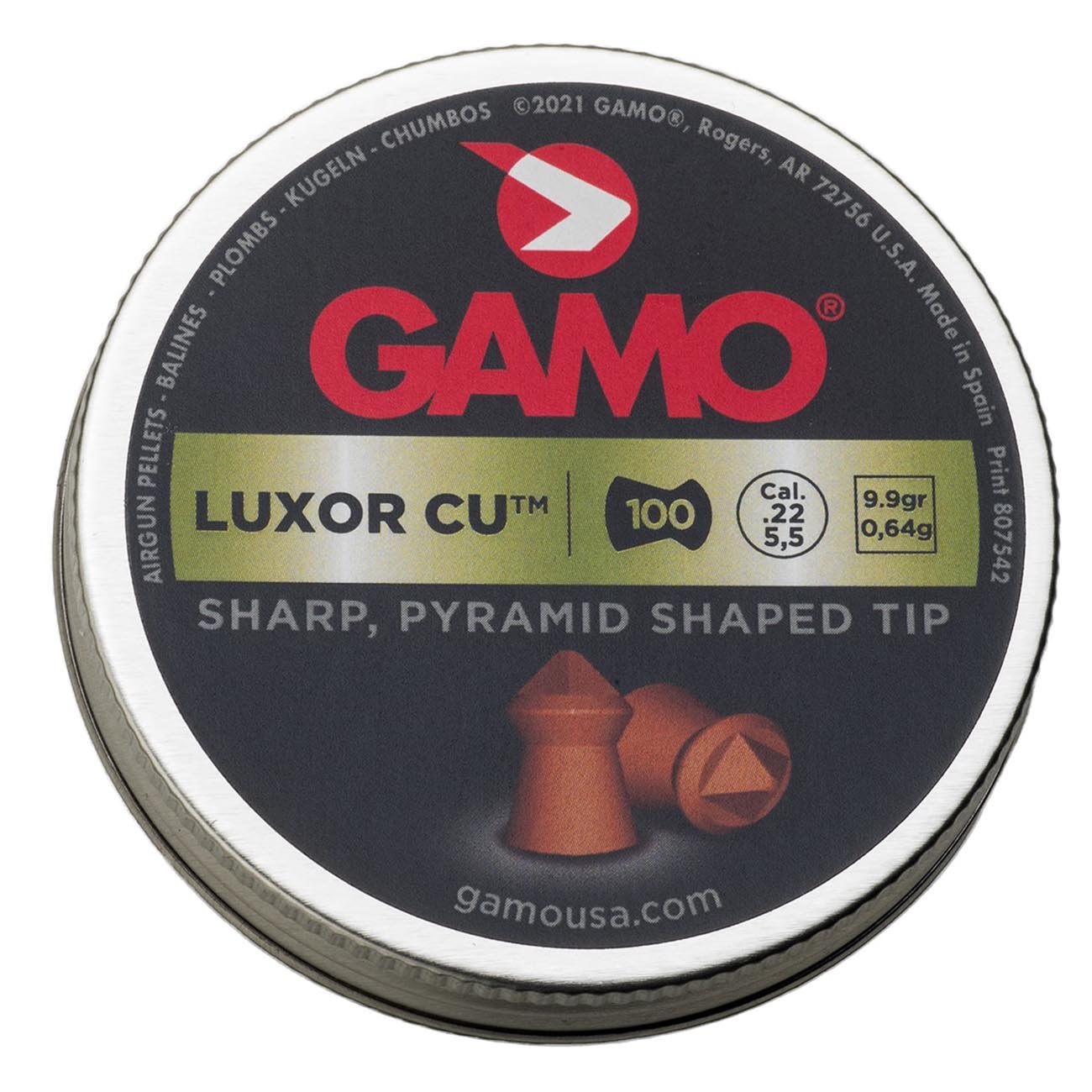 Gamo .22cal "Luxor Hunting" Pellets - 9.9 Grain (100 Count) - Clinch River Fishing USA