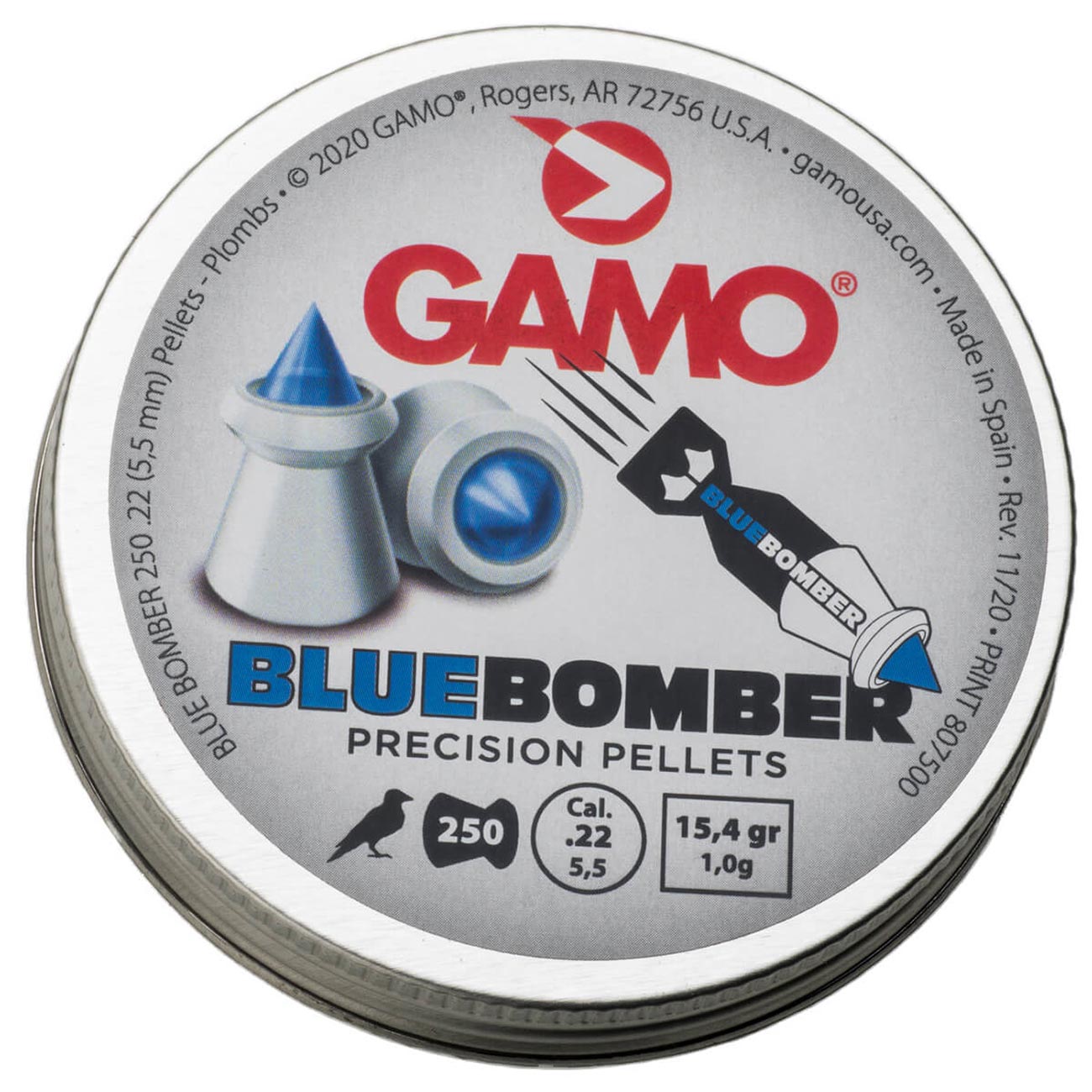 Gamo BLUE BOMBER .22 CAL 250 CT - Clinch River Fishing USA