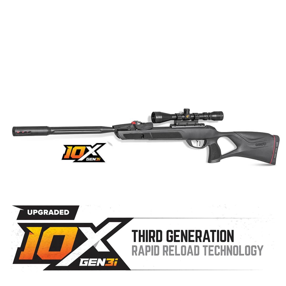 Gamo Swarm Fusion 10X 'GEN3i' .177 Caliber 10-Shot Air Rifle with Scope - Clinch River Fishing USA