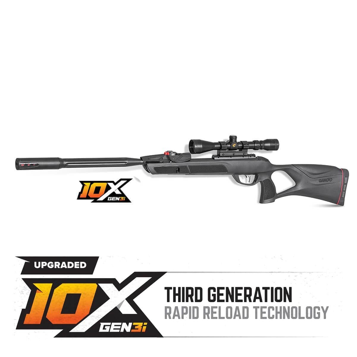 Gamo Swarm Fusion 10X 'GEN3i' .177 Caliber 10-Shot Air Rifle with Scope - Clinch River Fishing USA