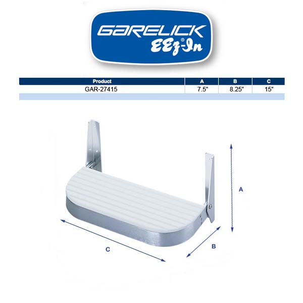 Garelick Footrest White Poly