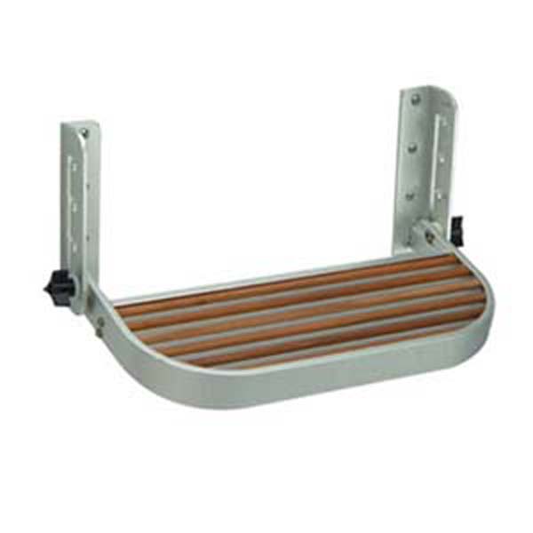 Garelick Adj Footrest - Teak Inserts