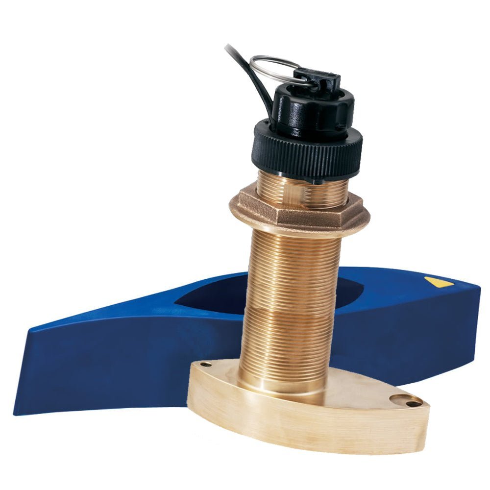 Garmin B744VL Long Stem Bronze Thru-Hull Depth/Temp/Speed w/FB - 8 Pin - Clinch River Fishing USA