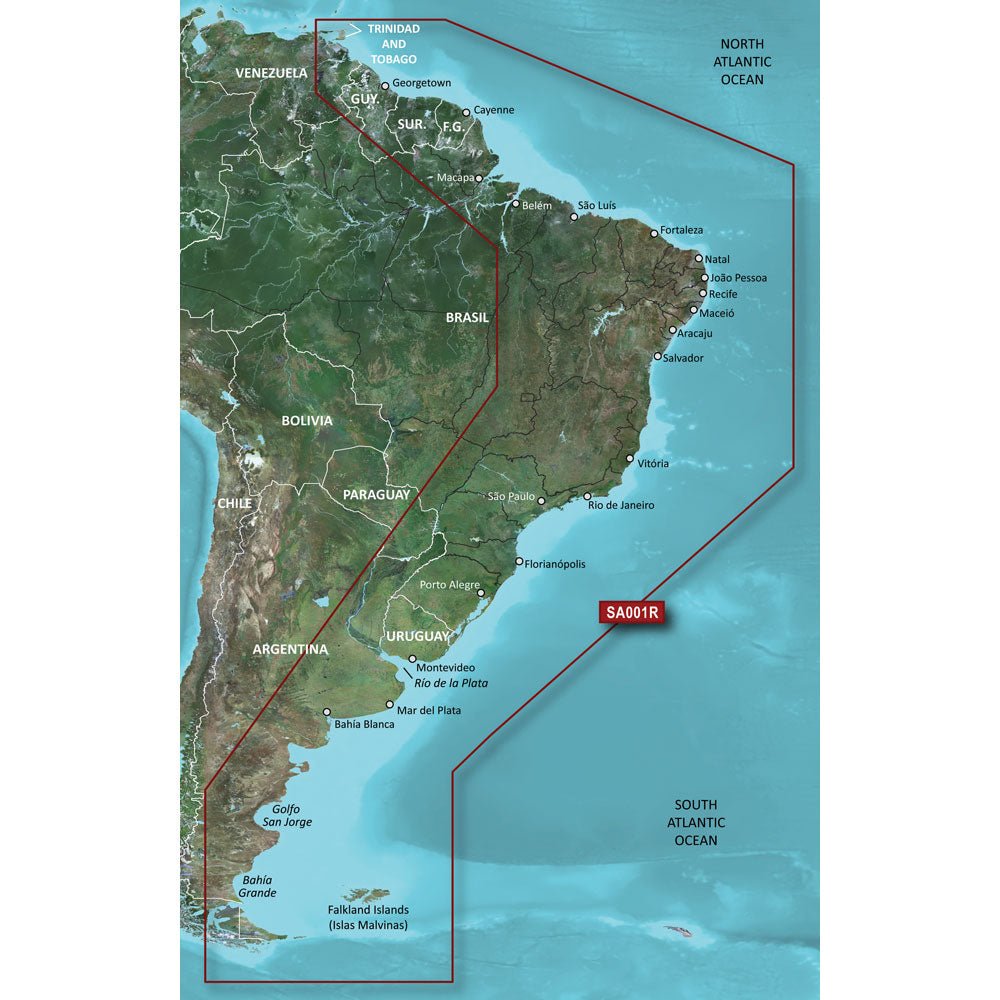 Garmin BlueChart® g3 HD - HXSA001R - South America East Coast - microSD™/SD™ - Clinch River Fishing USA