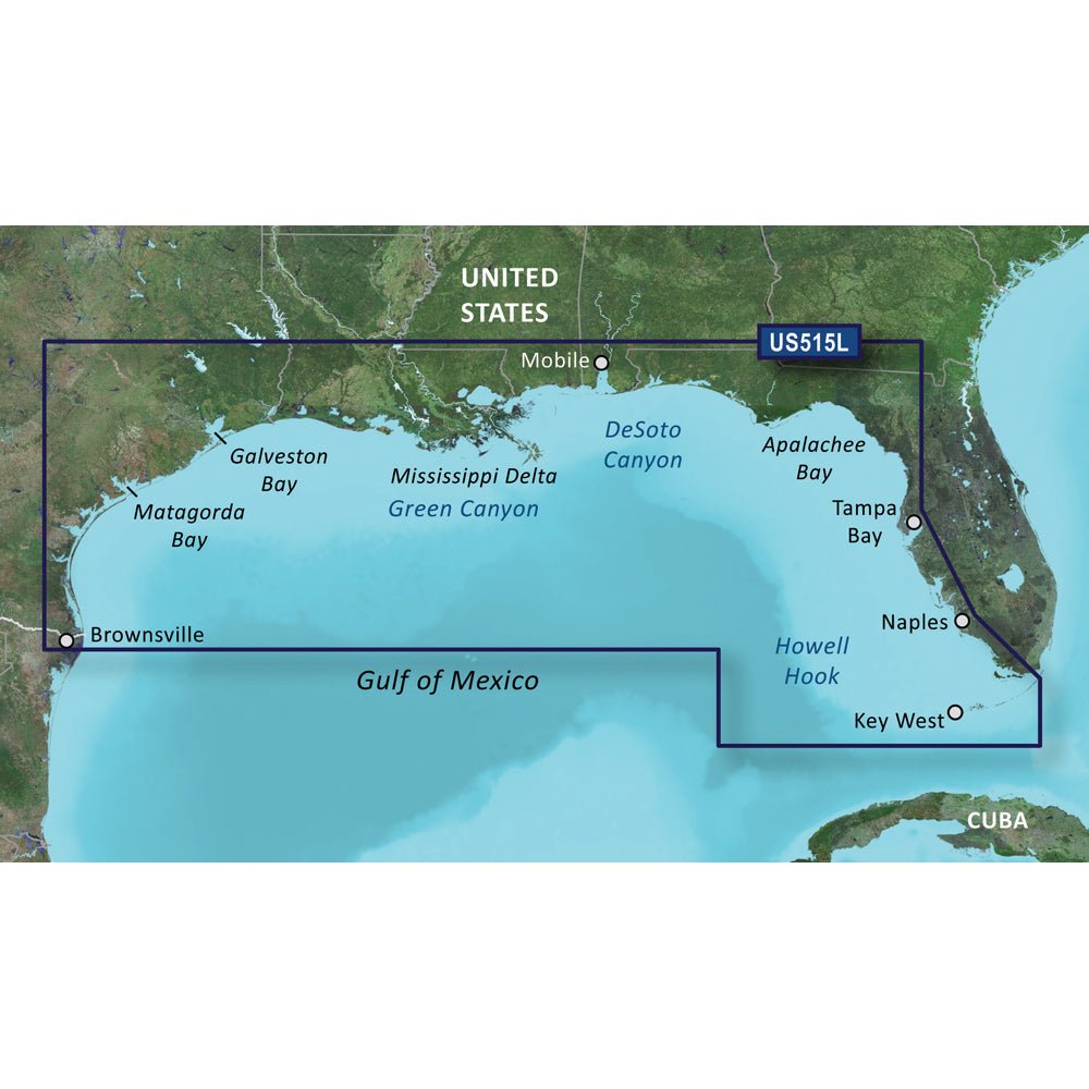 Garmin BlueChart® g3 Vision® HD - VUS515L - Brownsville - Key Largo - microSD™/SD™ - Clinch River Fishing USA