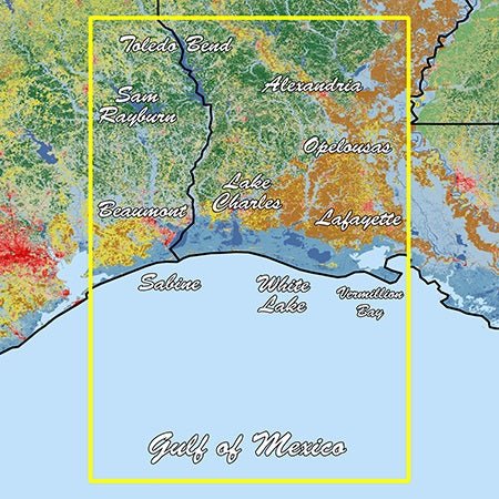 Garmin Louisiana West Standard Mapping Professional - Clinch River Fishing USA