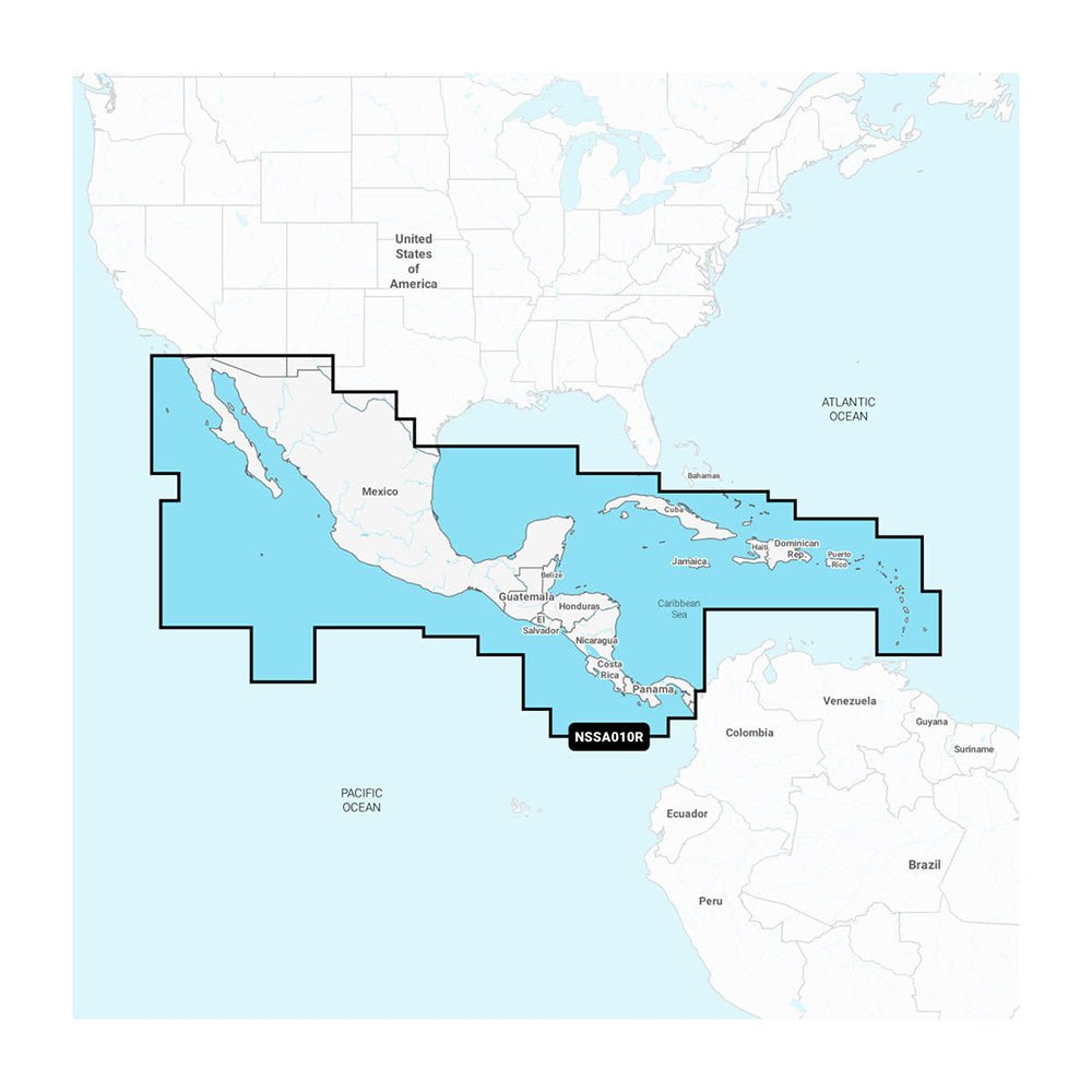 Garmin Navionics+™ NSSA010R Central America & Caribbean - Clinch River Fishing USA