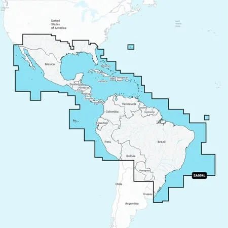 Garmin NSSA004L Navionics+ Mexico to Brazil microSD - Clinch River Fishing USA
