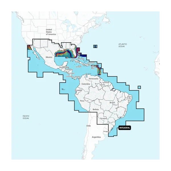 Garmin NVSA004L Navionics+ Vision+ Mexico to Brazil microSD - Clinch River Fishing USA
