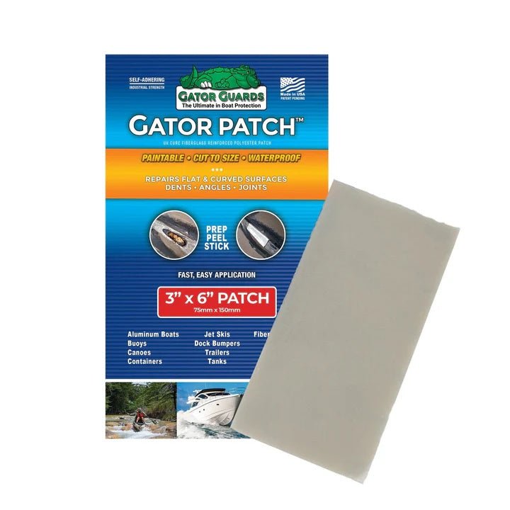 Gator Guard Gator Patch 3in x 6in UV Cured Fiberglass Reinforced Repair Patch - Clinch River Fishing USA