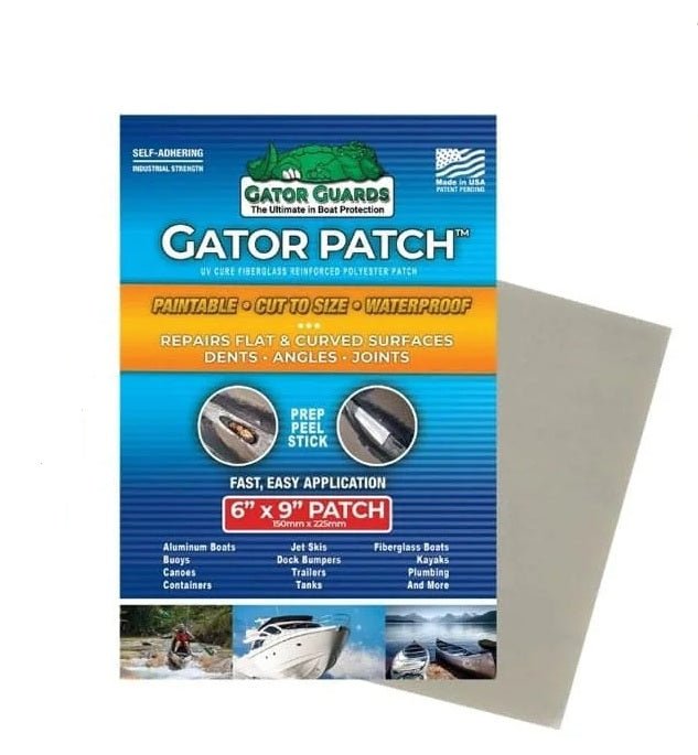 Gator Guard Gator Patch 6in x 9in UV Cured Fiberglass Reinforced Repair Patch - Clinch River Fishing USA