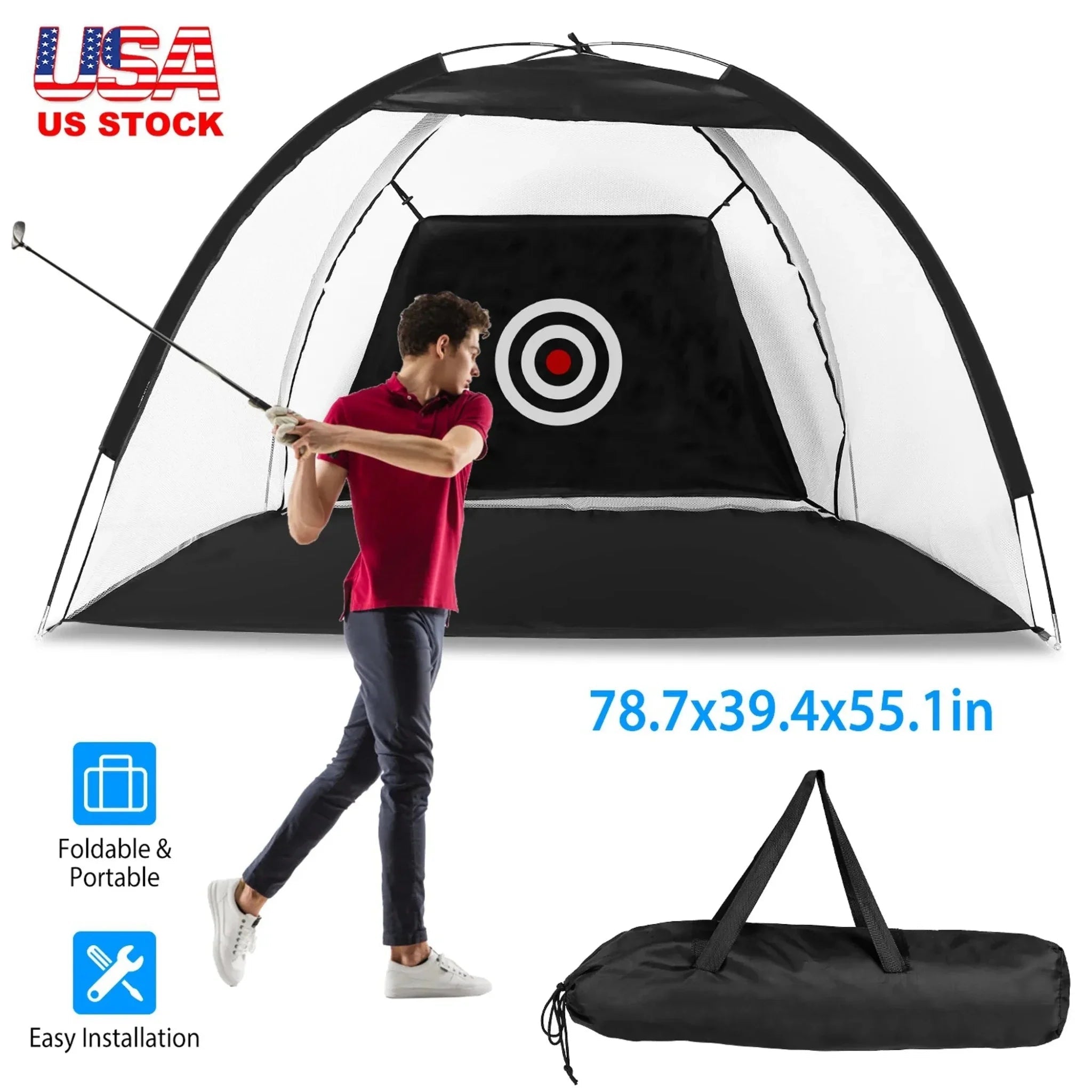 Golf Net Golf Training Aids Practice Nets Driving Hitting Nets - Clinch River Fishing USA